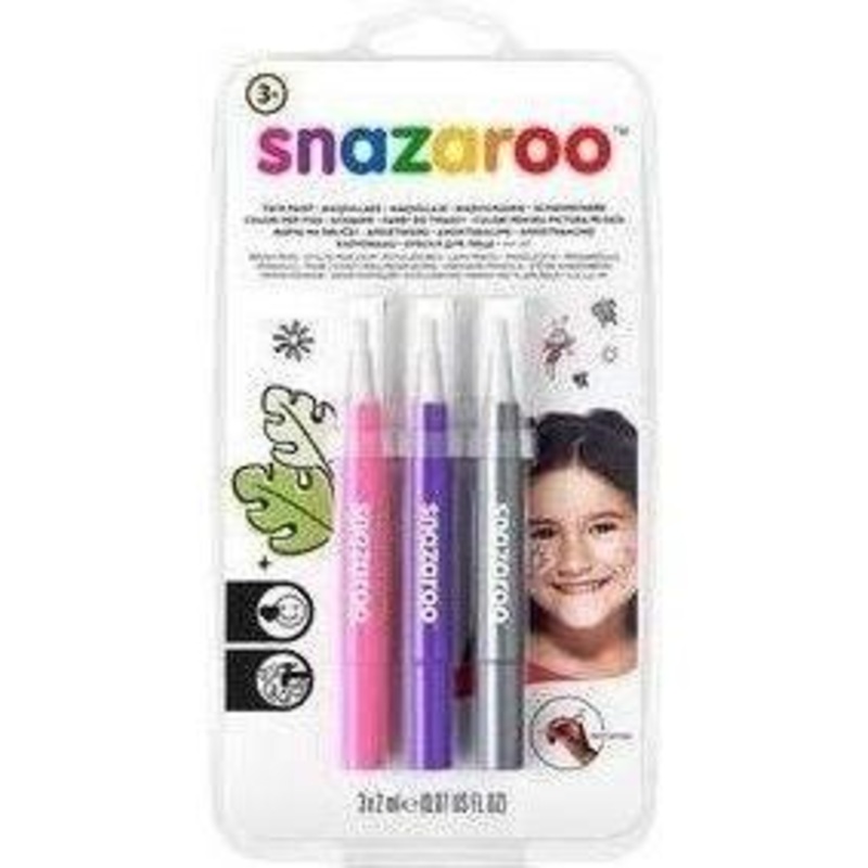 Snazaroo Makeup Brush Pens Package/pu/sl