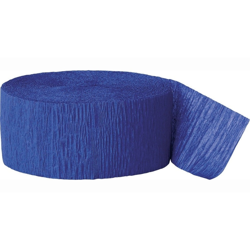 Royal Blue Crepe Streamer, 81'