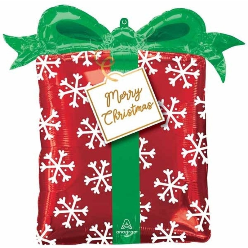 Super Shape Foil Balloon - Christmas Present
