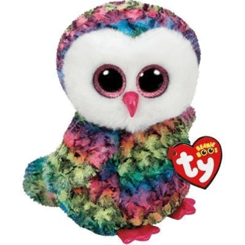 Ty - Owen Multi Color Owl Medium