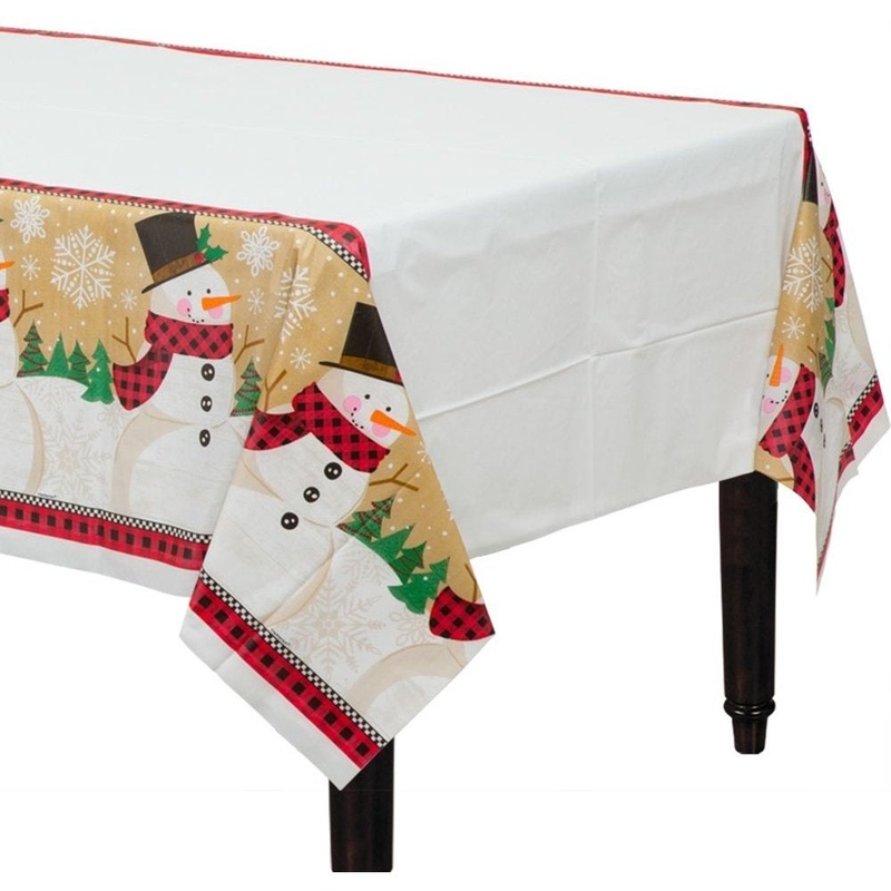 Winter Wonder Plastic Table Cover