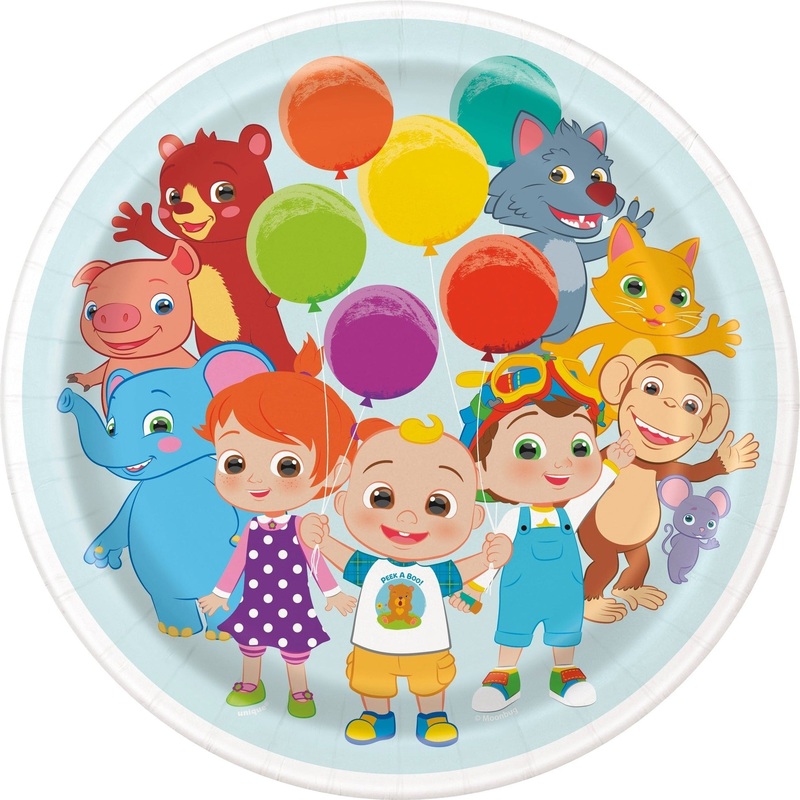 Plates - Cocomelon 9", 8 Count