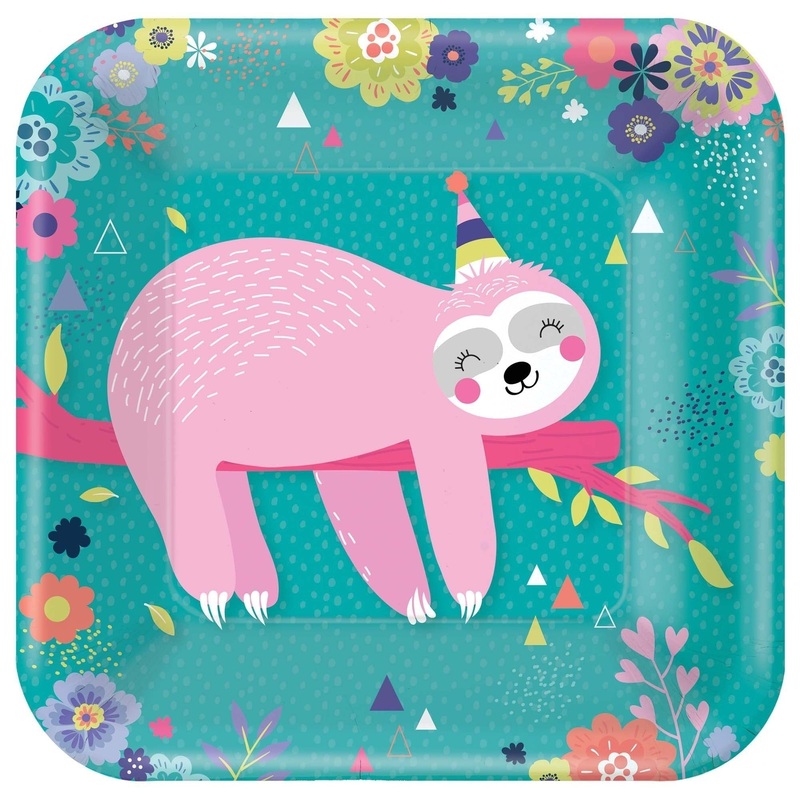 Plates - Sloth Square, 9"