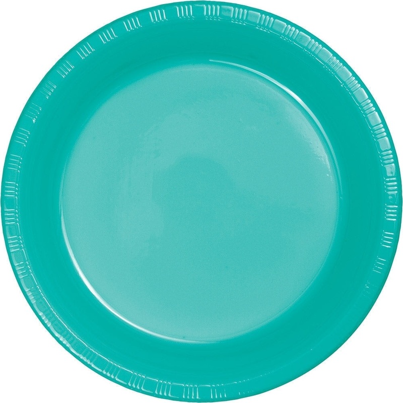 Plates - Teal Lagoon, Plastic