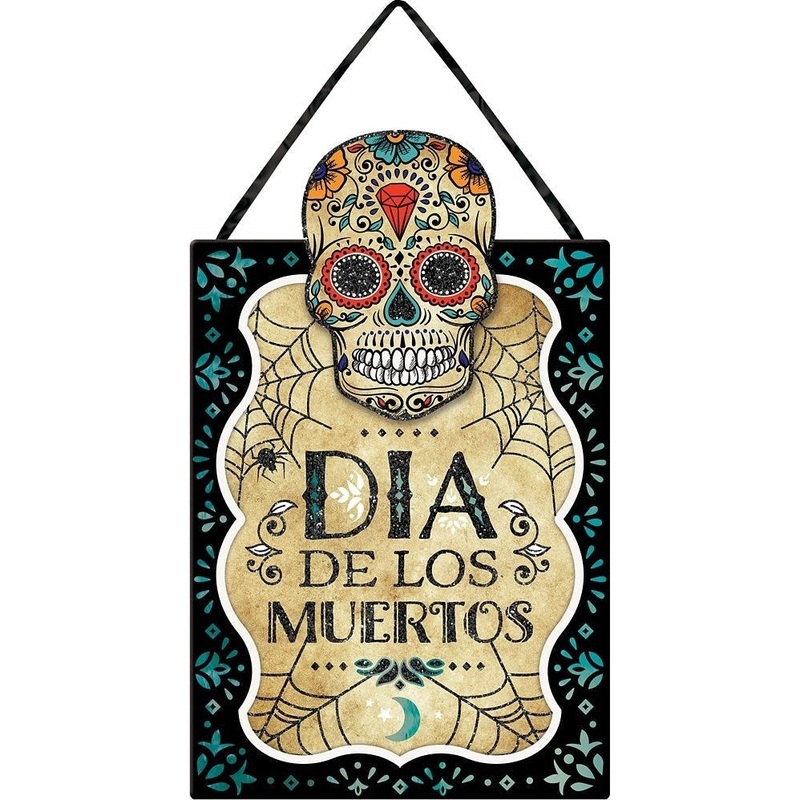 Sign - Cardboard Day of Dead Sugar Skull