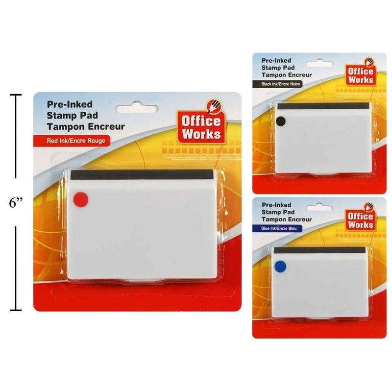 Stamp Pad - Pre Inked Assorted
