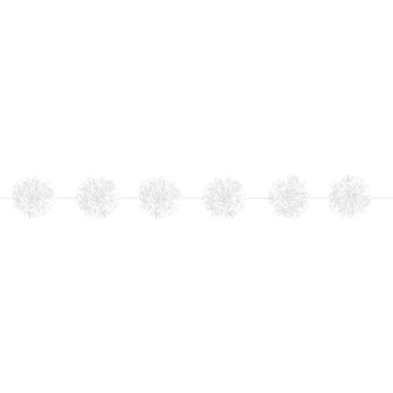 White Fluffy Garland