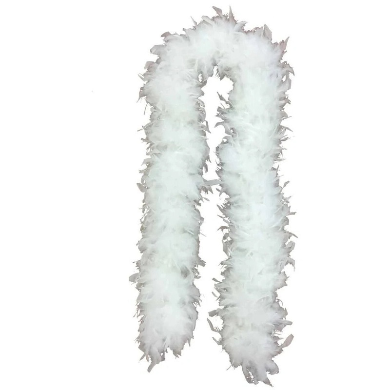 Jumbo White Feather Boa (6' 60g)