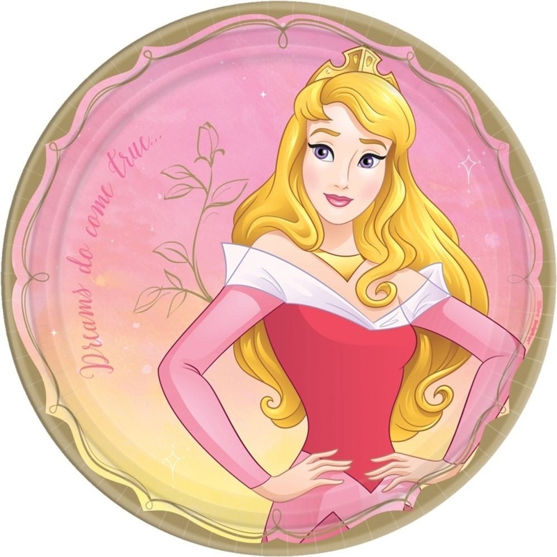 Plates - Aurora, Disney Princess, Round, 9"