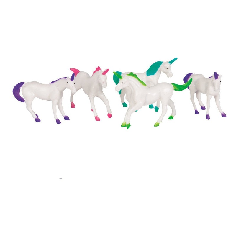 Plastic Unicorn Figurine Favors, 8 Count