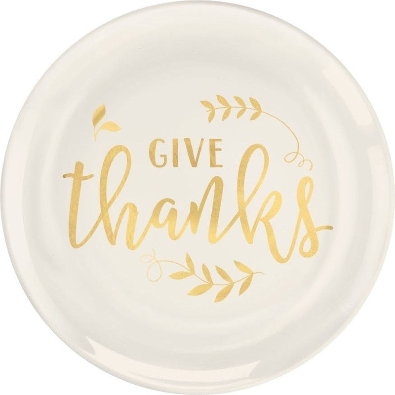Plates - Give Thanks, Plastic, 7 1/2"