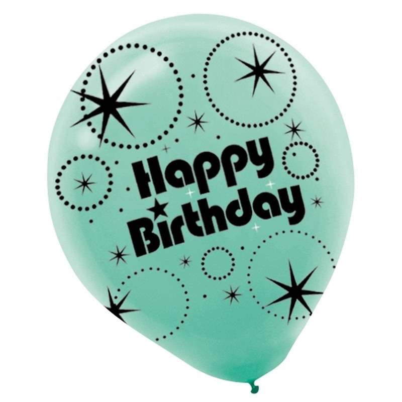 Printed Latex Balloons - Time To Party