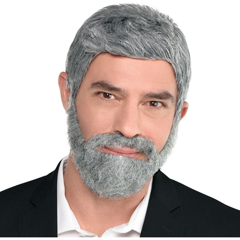 Short Grey Beard and Moustache