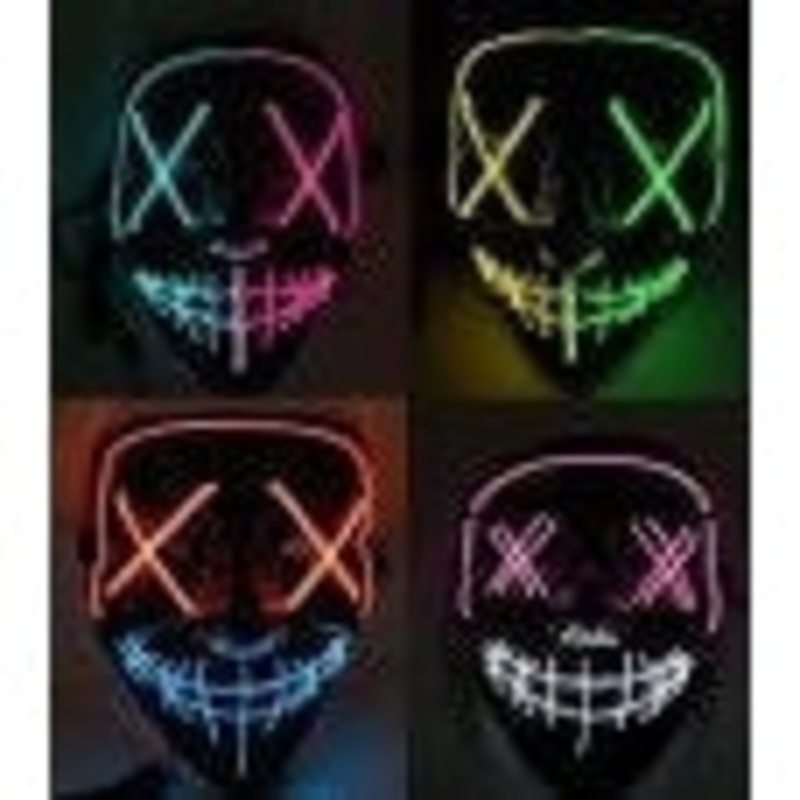 Neon Light Up Rainbow Eyes Mask