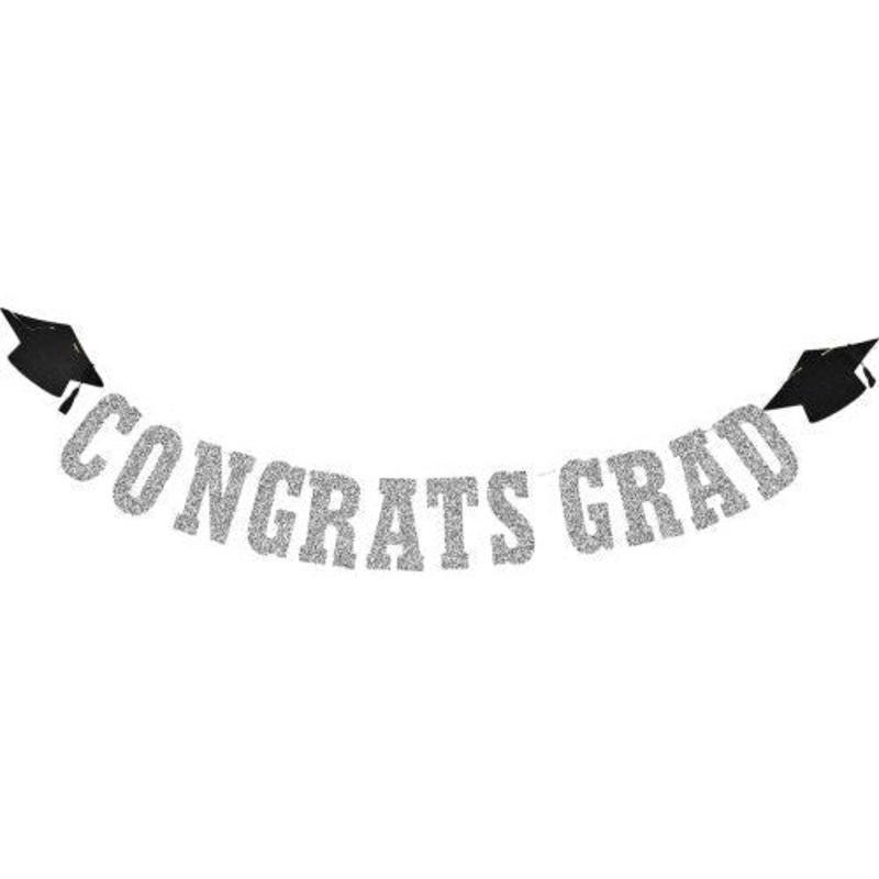 13.75' Congrats Grad Diamond Sparkle Banner