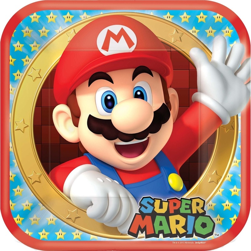 Plates - Super Mario Brothers Square, 9"