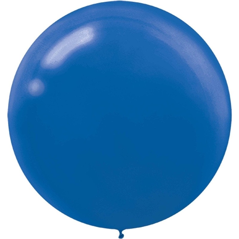 Round Latex Balloons - 24" Royal Blue, 25 Count