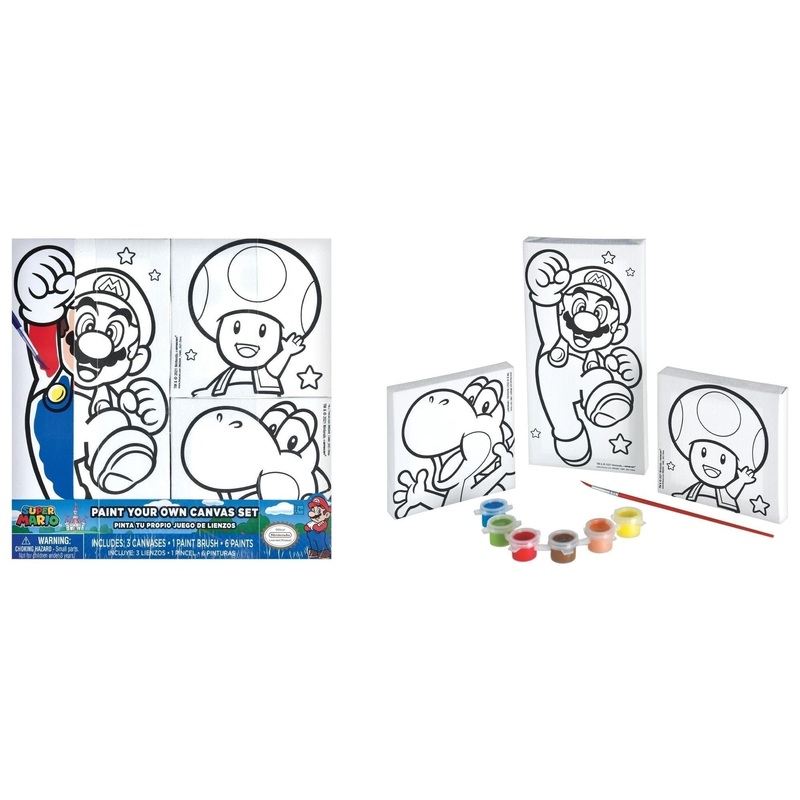 Super Mario Brothers Color Your Own Canvas