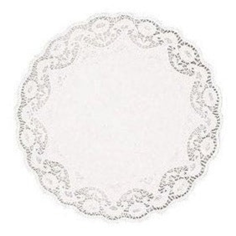 White Round Doilies, 4"