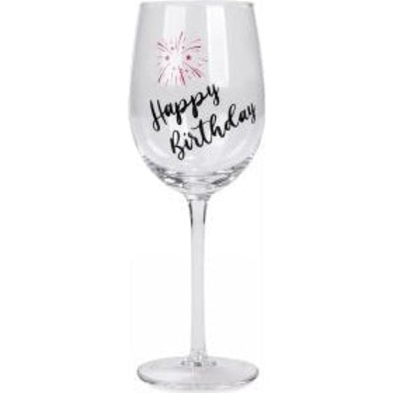 Wine Glass - Happy Birthday