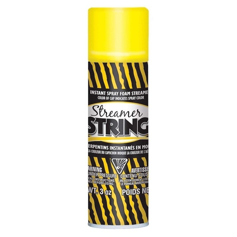 Yellow Streamer String 3oz. (Silly String / Fun String)