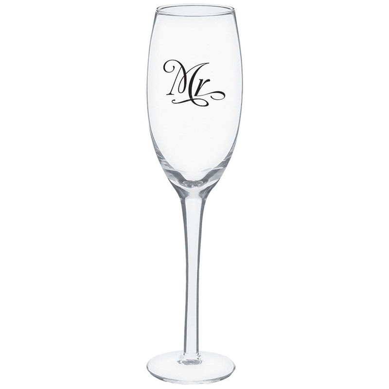 Mr. and Mrs. Toasting Glass