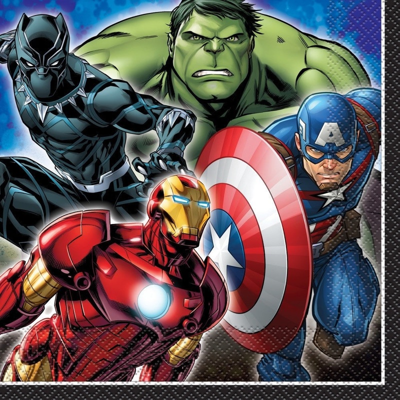Napkins - Lunch, Avengers, 16 Count