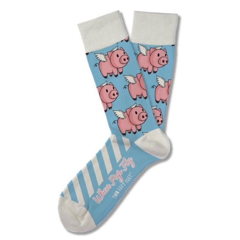 Socks - Two Left Feet Medium / Large When Pigs Fly