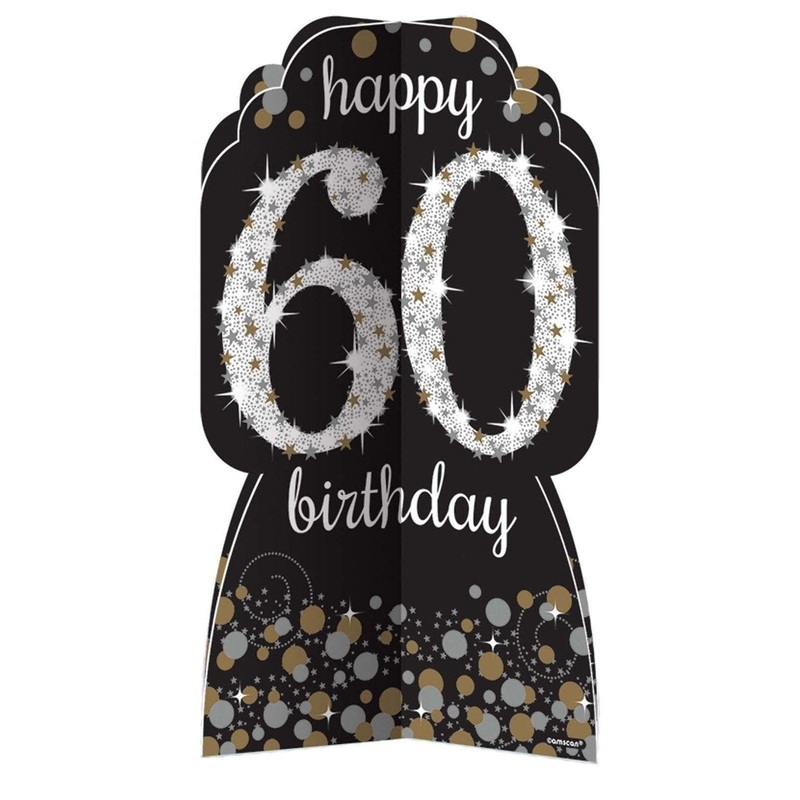 Sparkling Celebration 60th Birthday Room Decorating Kit