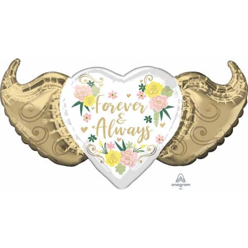Supershape Balloon - Forever & Always 39"