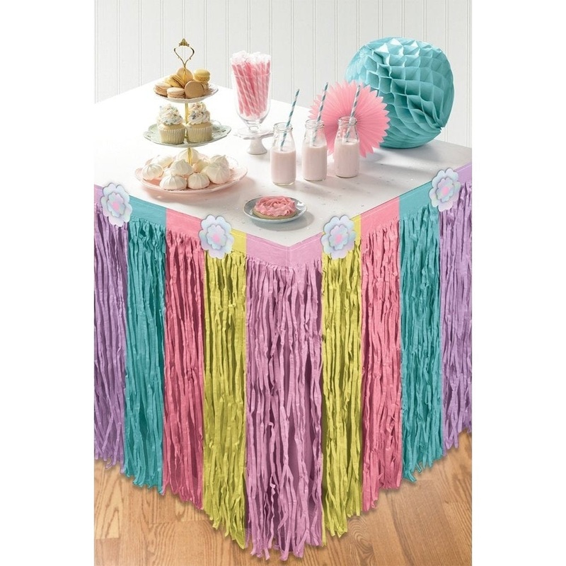 Tableskirt - Enchanted Unicorn Paper, 10' x 29"