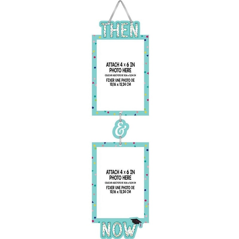 Then and Now Dangling Photo Sign