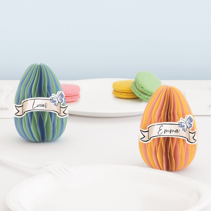 4 3d Easter Egg Placecard Holders