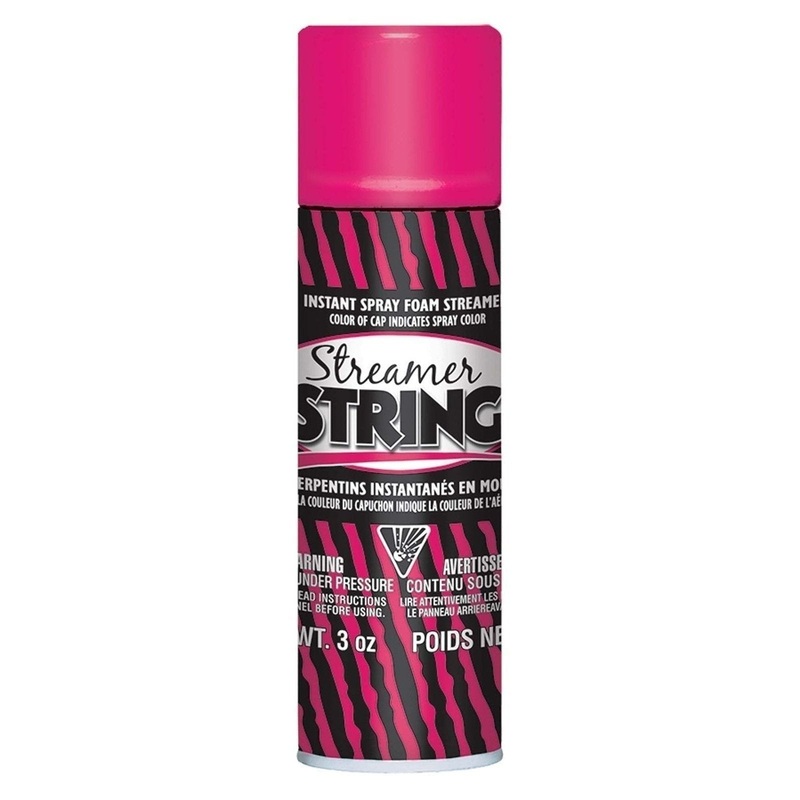 Pink Streamer String 3oz. (Silly String / Fun String)