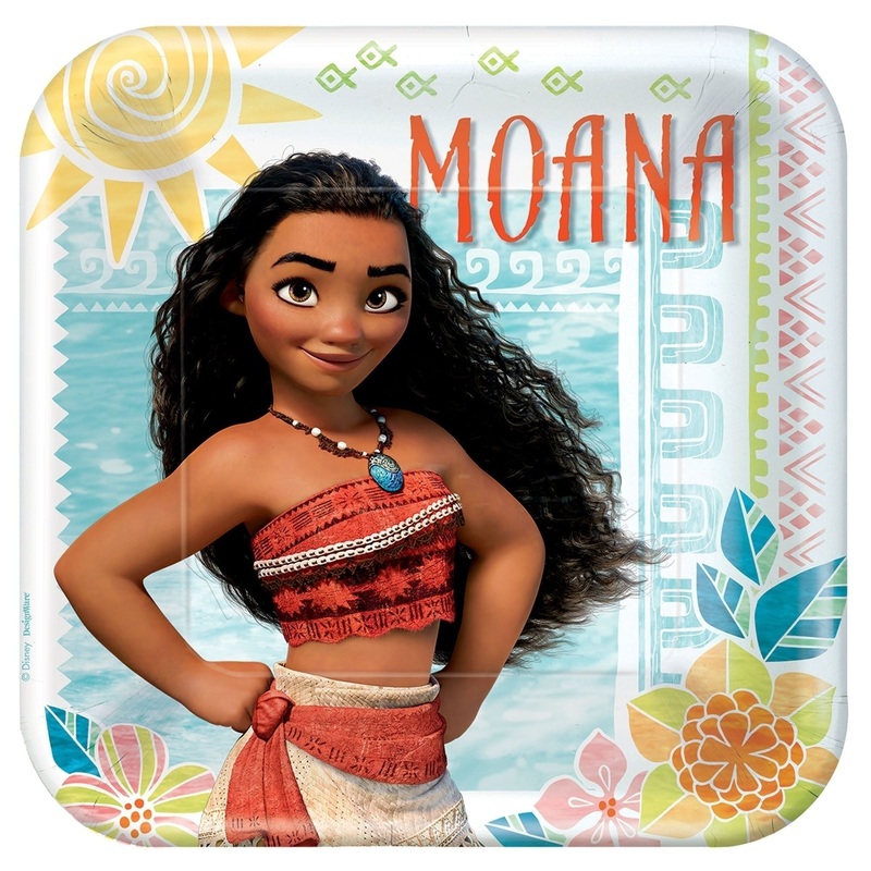 Plates - Disney Moana, Square, 9"