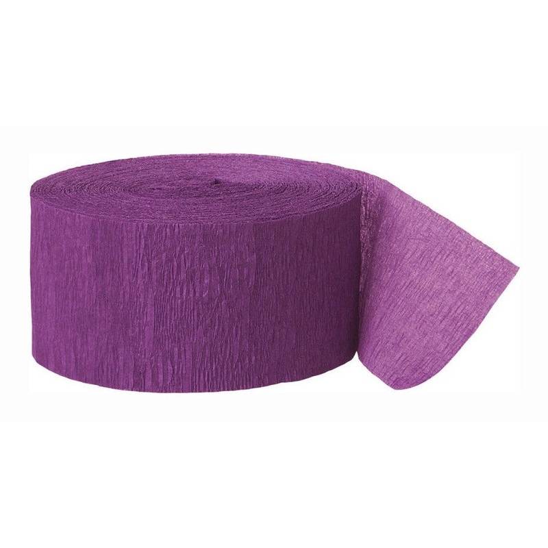 Pretty Purple Crepe Streamer, 81 Ft