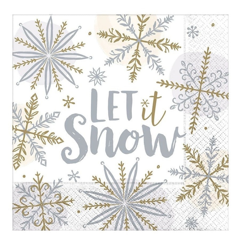 Shining Snow Lunch Napkins