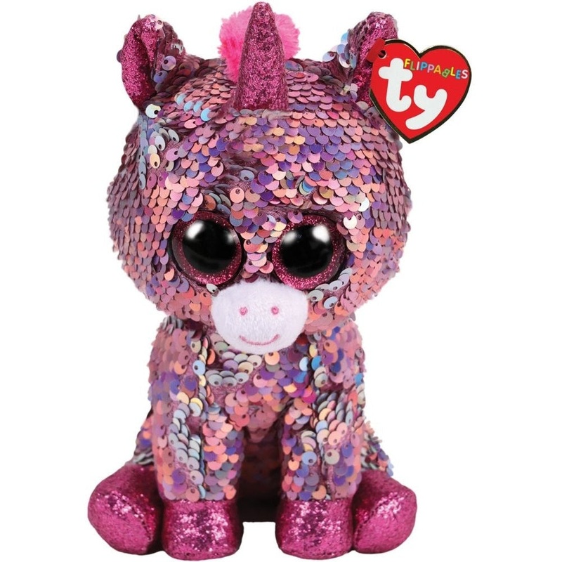 Ty - Flippable Sparkle Pink Sequin Unicorn Regular