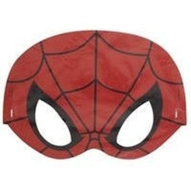 Party Masks - Spider-Man, 8 Count