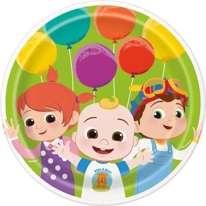 Plates - 8 Cocomelon, 7"