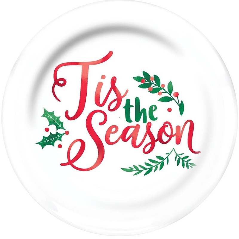 Plates - Tis The Season Coupe, Hot-stamped, 10 1/2"