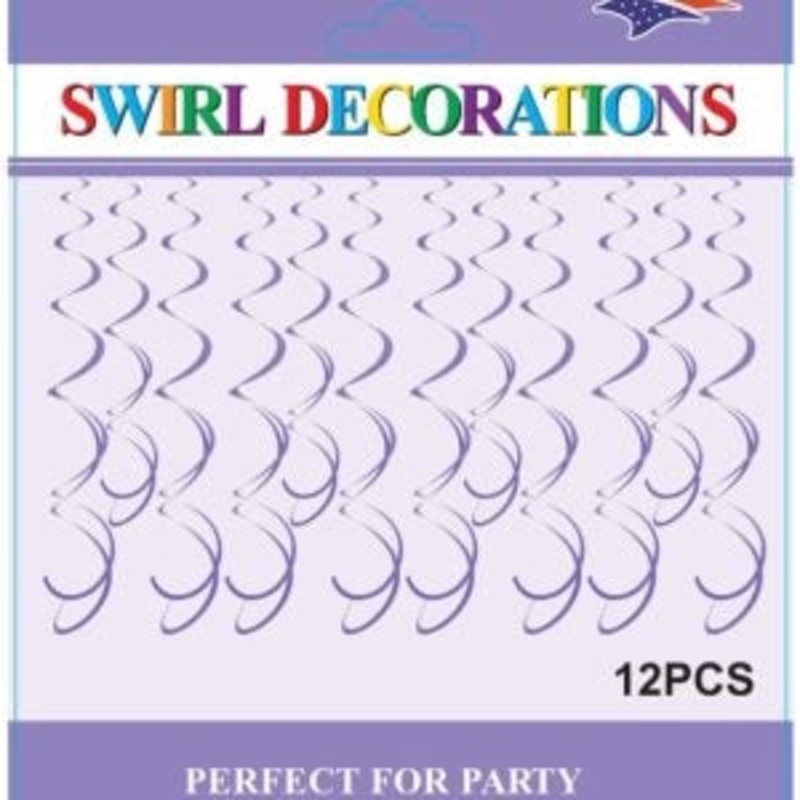 12 Piece Lavender Swirls