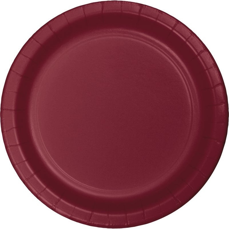 Plate 10" Sturdy Style 24 Count Burgundy