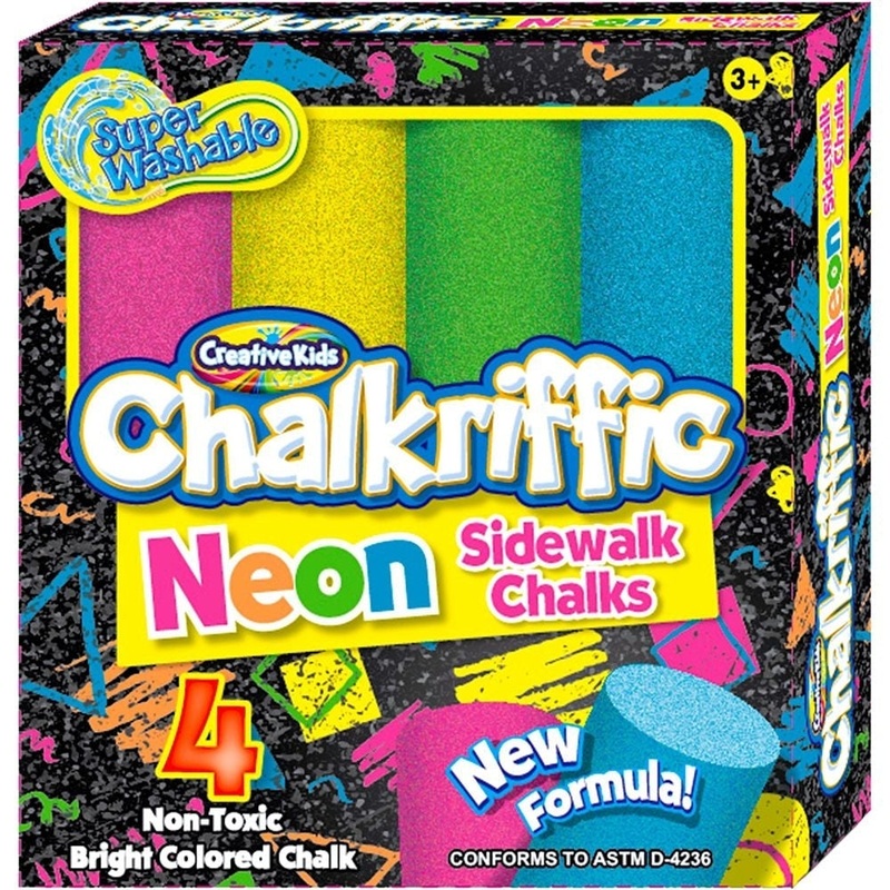 Sidewalk Chalk - Neon 4 Count