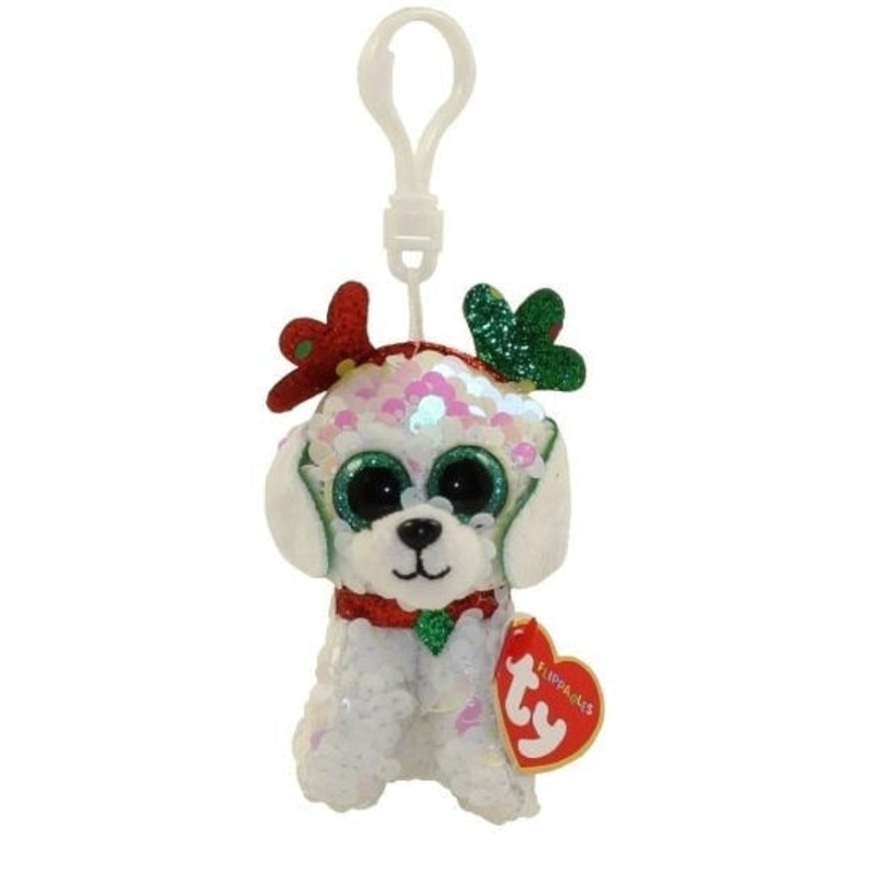 Ty - Christmas Sugar Dog Antlers Clip