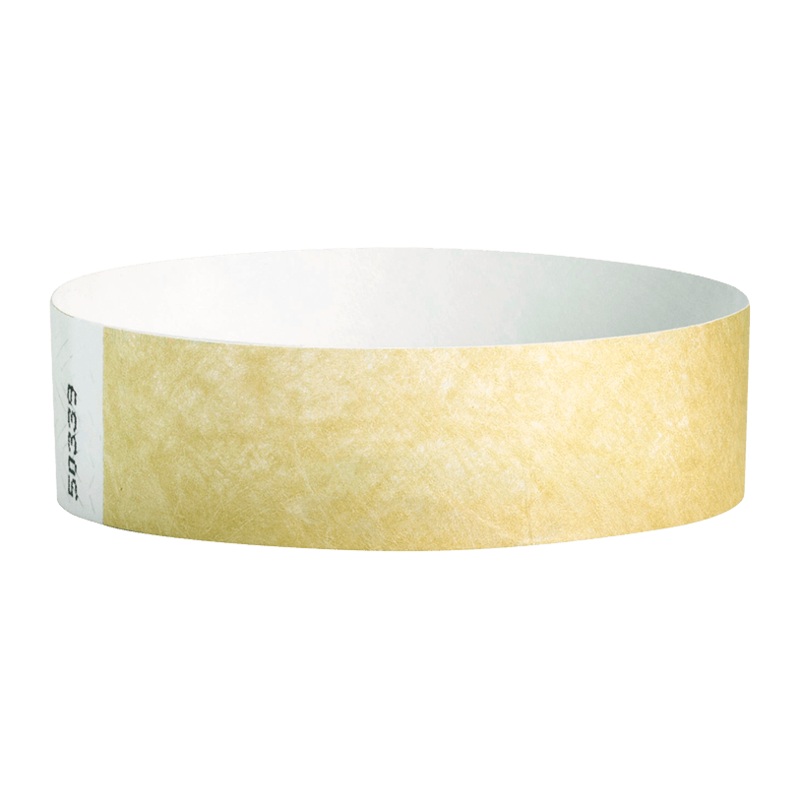 Wrist Ticket - 100 Count Gold 3/4"