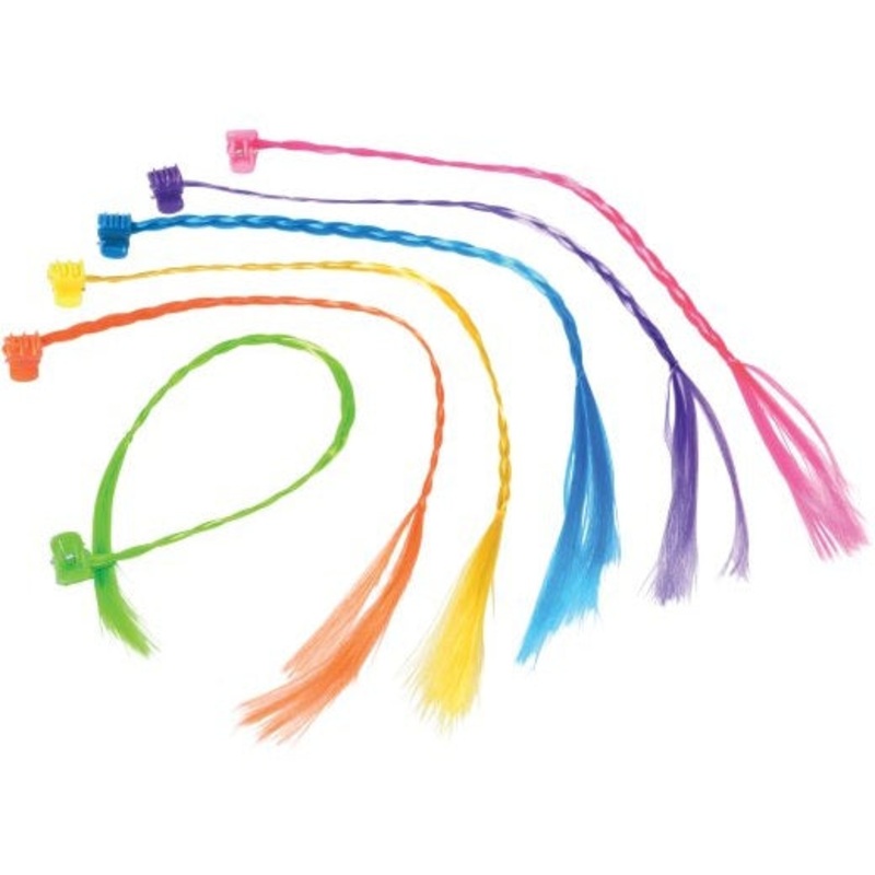 Nylon Hair Pieces, Set of 12
