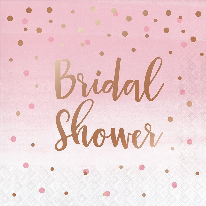 Rose All Day Bridal Shower Napkins