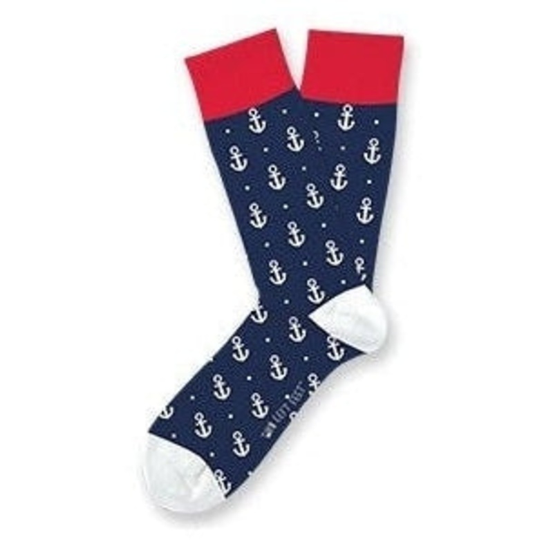 Socks - Two Left Feet Medium / Large Anchors Away
