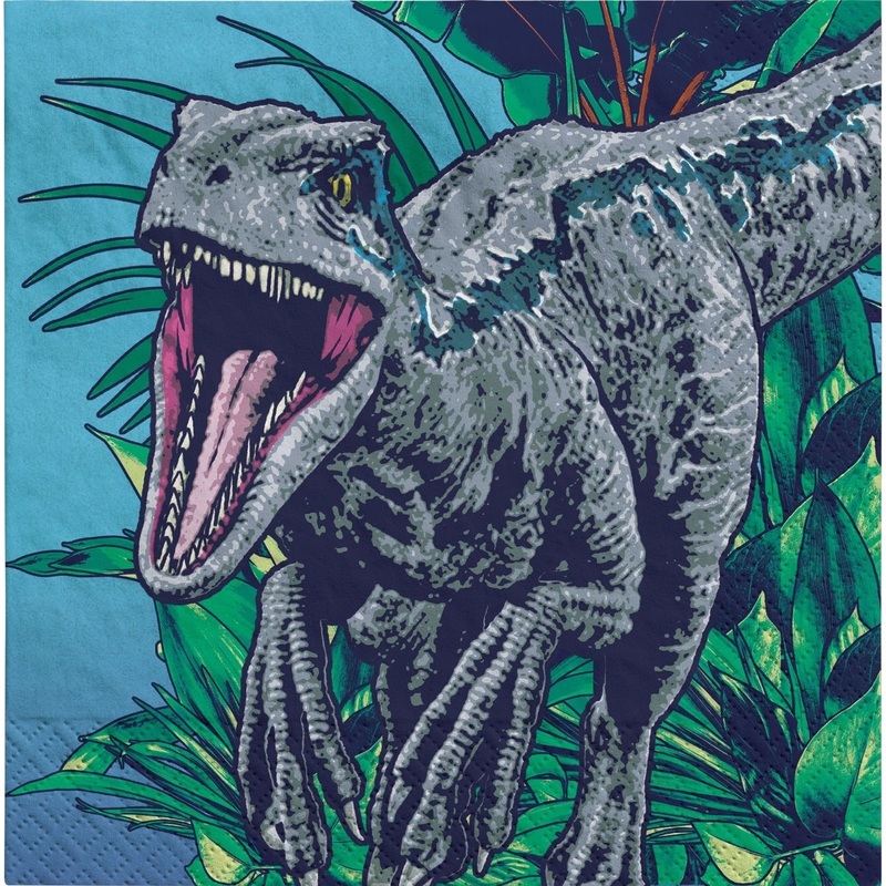 Napkins - Brunch, Jurassic Into The Wild, 5", 16 Count